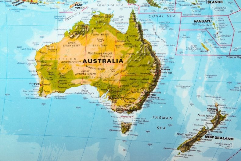 Создать мем: карта австралии с городами, расположение австралии, австралия на карте мира