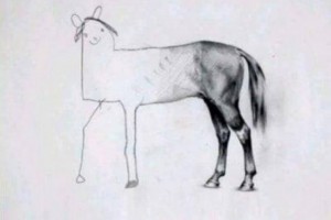 Создать мем: незаконченный рисунок лошади, рисуем лошадь, рисунок лошади