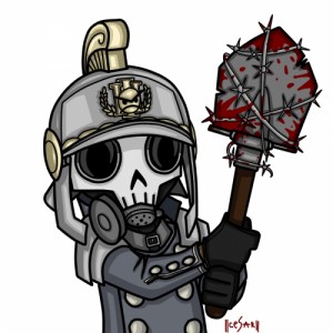 Create meme: warhammer 40K, Cryovac with a shovel