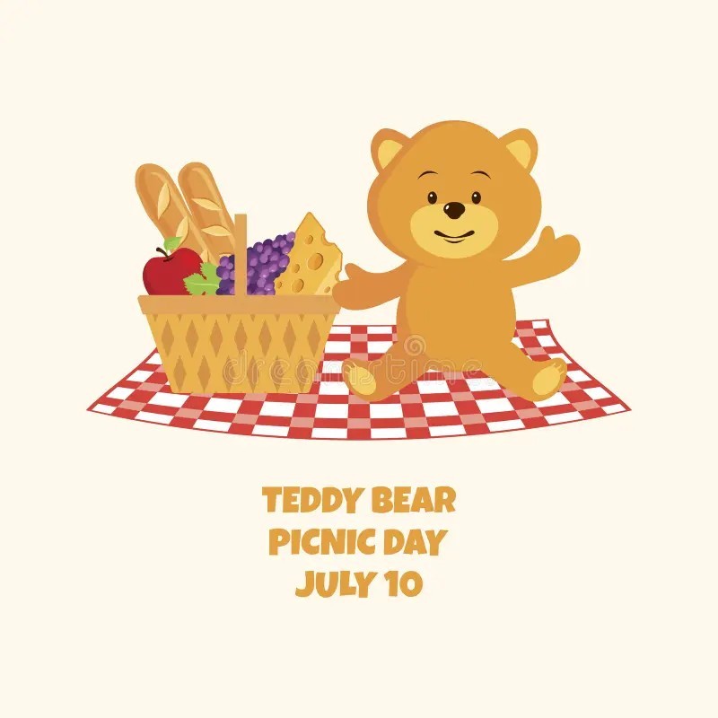 Создать мем: picnic with bears надпись, the teddy bears picnic music box, teddy bear clipart