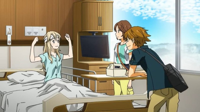 Create meme: anime , Anime your April lie Kaori in the hospital, anime characters