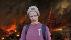 Create meme: the Kremlin , the burning kremlin