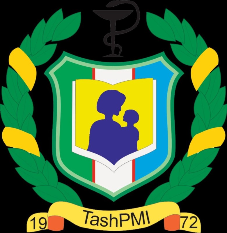 Создать мем: логотип, меловая доска, ташкентский педиатрический медицинский институт