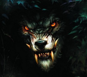 Create meme: wolf, wolf teeth, werewolf