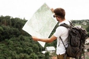 Create meme: people, hiker with backpack
