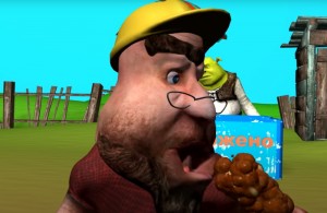 Create meme: game Hello neighbor, horns and hooves, the game