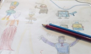 Создать мем: рисунок цветными карандашами школа, рисование, карандаши
