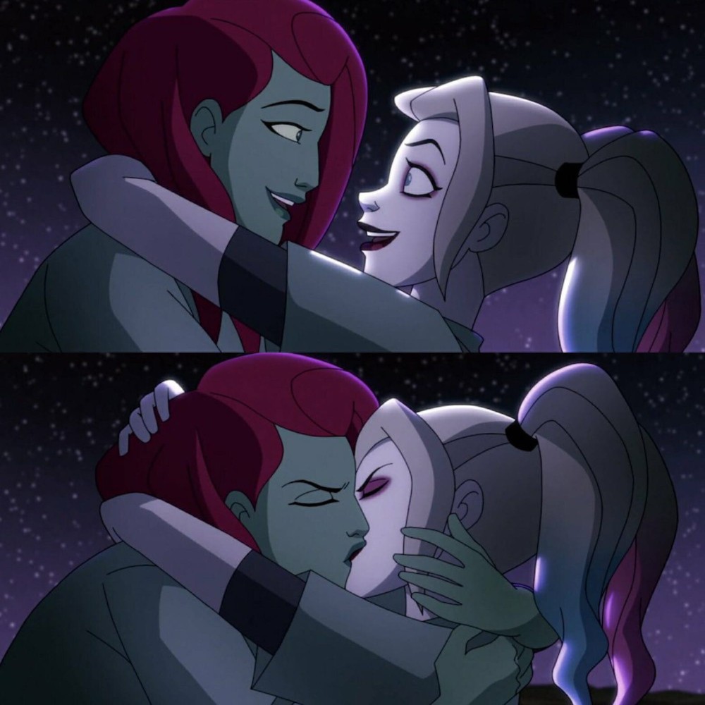 kiss, poison ivy harley quinn, harley quinn мультсериал,harley ...