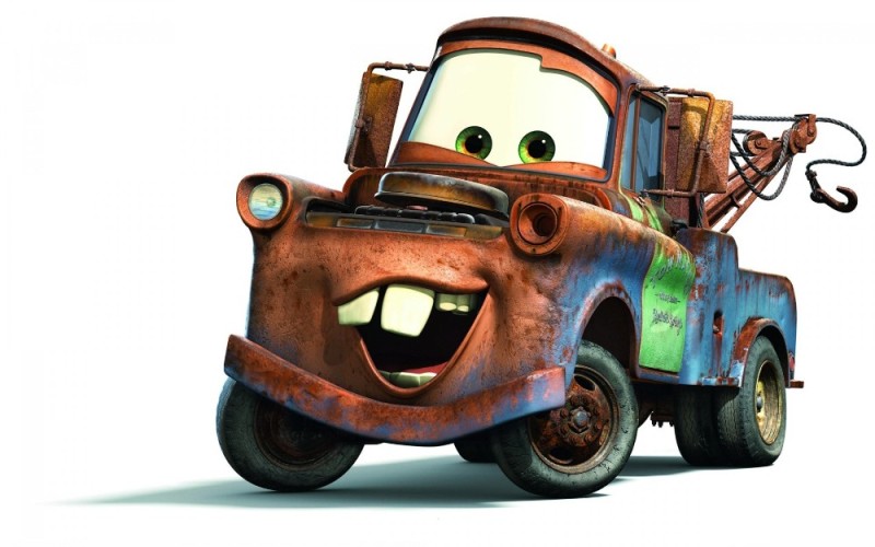 Create meme: mater cars, 3 cars mater, the master