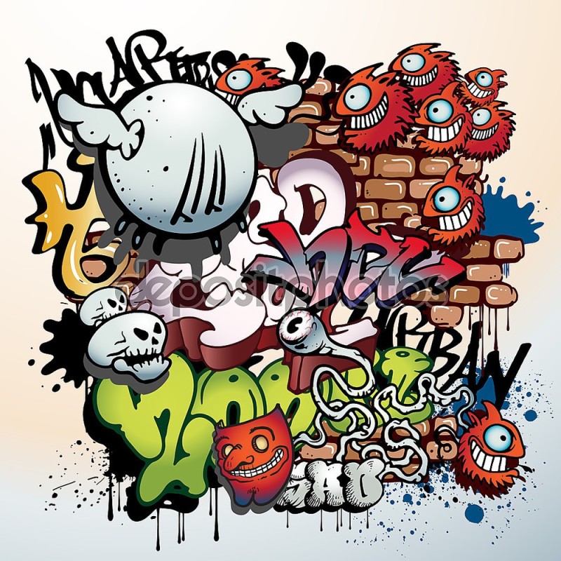 Create meme: street art graffiti, art graffiti, graffiti print