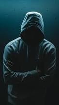 Create meme: in a hood without face, hooded guy with no face, the hooded man without a face