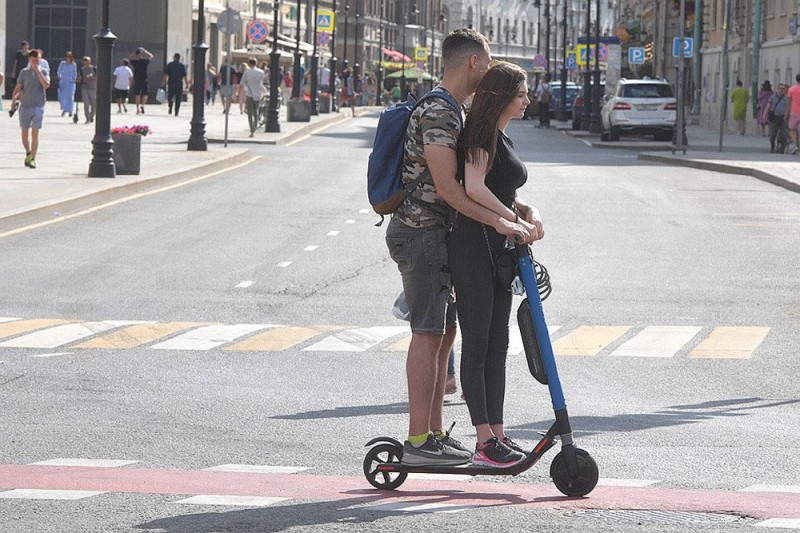 Create meme: on a scooter together, an electric skateboard, scooter for two