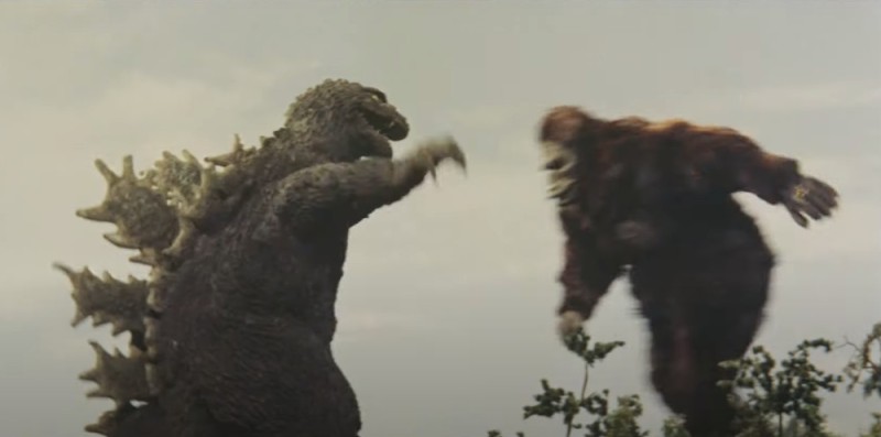 Создать мем: годзилла против конга, king kong vs godzilla, годзилла против конга постер