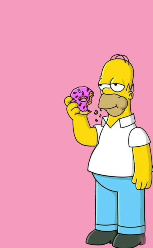 Create meme: Homer Simpson art, Homer Simpson with a donut, the simpsons 