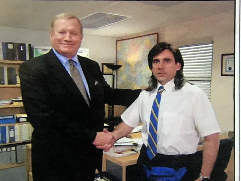 Create meme: the office series michael scott handshake, michael scott handshake, office meme handshake