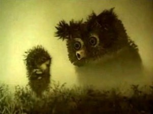 Create meme: hedgehog in the fog owl, owl hedgehog in the fog, hedgehog in the fog owl crazy