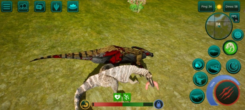 Create meme: Dinosaur attack online game, Dinosaur Farm game, Oviraptor Jurassic World game