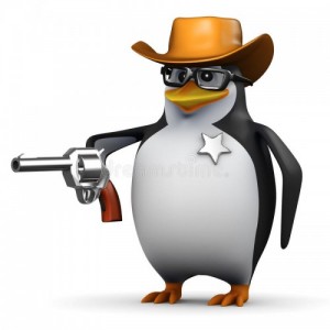 Создать мем: Пингвин-d-шериф