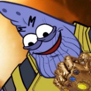 Создать мем: патрик танос, patrick thanos, танос губка боб