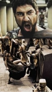 Create meme: ZIS iz Sparta, 300 Spartans this is Sparta, king Leonidas