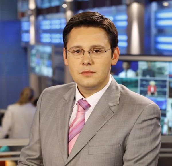 Create meme: Maxim Kuznetsov's clone, the presenter of the OTR channel is Mikhail, leading