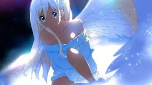 Создать мем: код ангела аниме обои, anime girls, аниме картинки девушек беловолосых ангелы