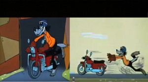 Create meme: cartoon well, wait, Oh wait motorcycle, well, wait 3