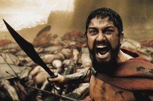 Create meme: this is Sparta, 300 Spartans Leonidas, Gerard Butler 300 Spartans