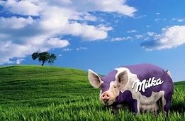 Создать мем: Так вот какая milka