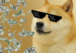 Create meme: dogecoin, doge dog