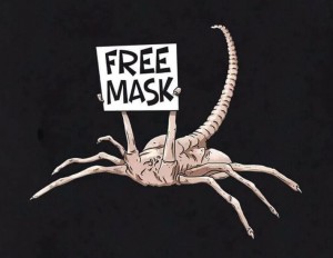 Создать мем: фейсхаггер, лицехват free hugs, facehugger