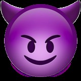 Create meme: emoji Ghost, png the devil smile, smile emoji devil