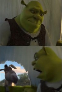 Create meme: Shrek meme template, Shrek donkey, meme Shrek