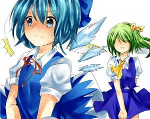 Create meme: cheese Toho, cirno and daiyousei, letty and cirno from touhou.
