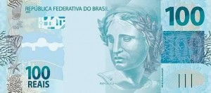 Создать мем: деньги бразилии, банкнота бразилия 10 reais, бразильский реал банкноты