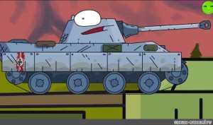 Create meme: Dora cartoons about tanks
