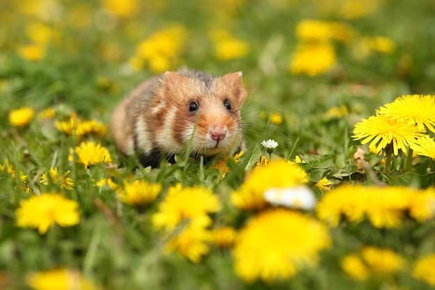 Create meme: hamster common , hamster , wild forest hamster karbysh