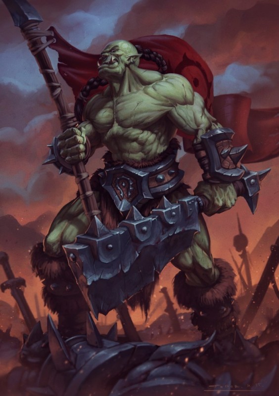 Create meme: orc art, warcraft orcs, world of warcraft orcs