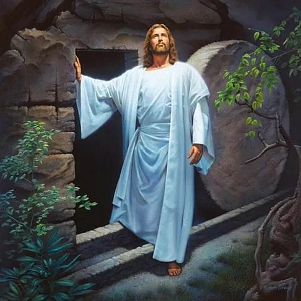 Create meme: Jesus Christ is risen, Christ is risen, Jesus Christ, The resurrection of Jesus Christ