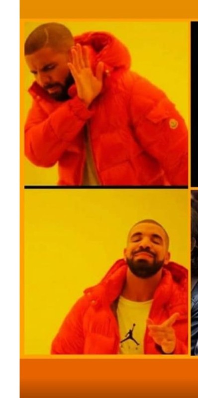 Create meme: drake meme , meme the Negro in the jacket, meme drake 