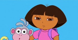 Create meme: Dasha, Dora the Explorer meme, Dasha traveler con