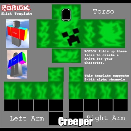 Create comics meme roblox shirt, roblox guest shirt template, roblox shirt  creeper png - Comics 