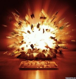 Create meme: internet, explode, cool explosion