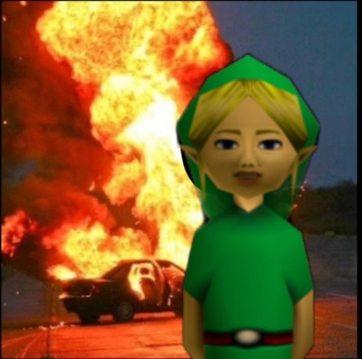Create meme: statue of link from the mask of majora, majora mask link statue, paul Walker's accident