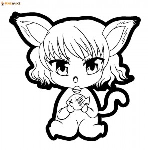 Create meme: coloring pages anime