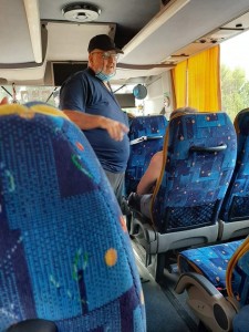 Create meme: bus sleeping cabin Setra, Mercedes intouro bus interior, bus