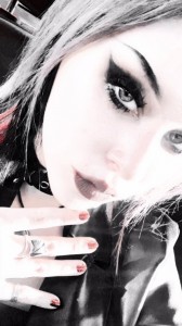 Create meme: emo girl, emo makeup, Gothic girls