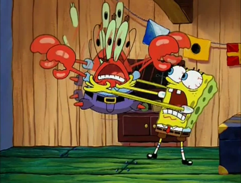 Create meme: sponge Bob square pants , spongebob squarepants Mr. Krabs, spongebob Mr. Krabs