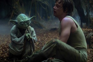 Create meme: Yoda and Luke, yoda , master Yoda movie