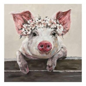 Create meme: pig painting, pig, cute pig